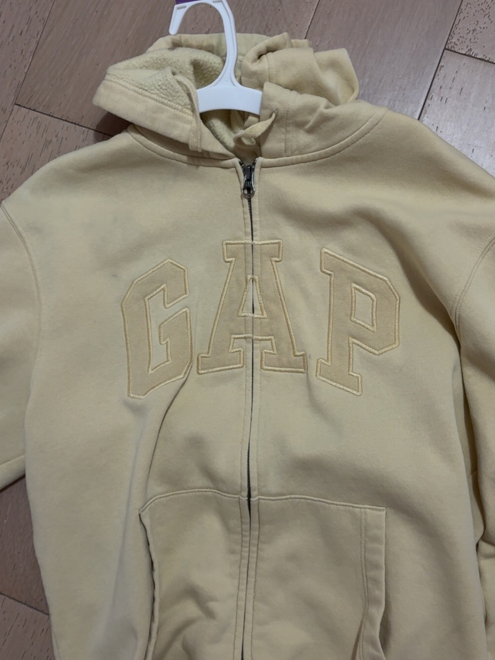 GAP Kids Pale Yellow Zip-Up Hoodie